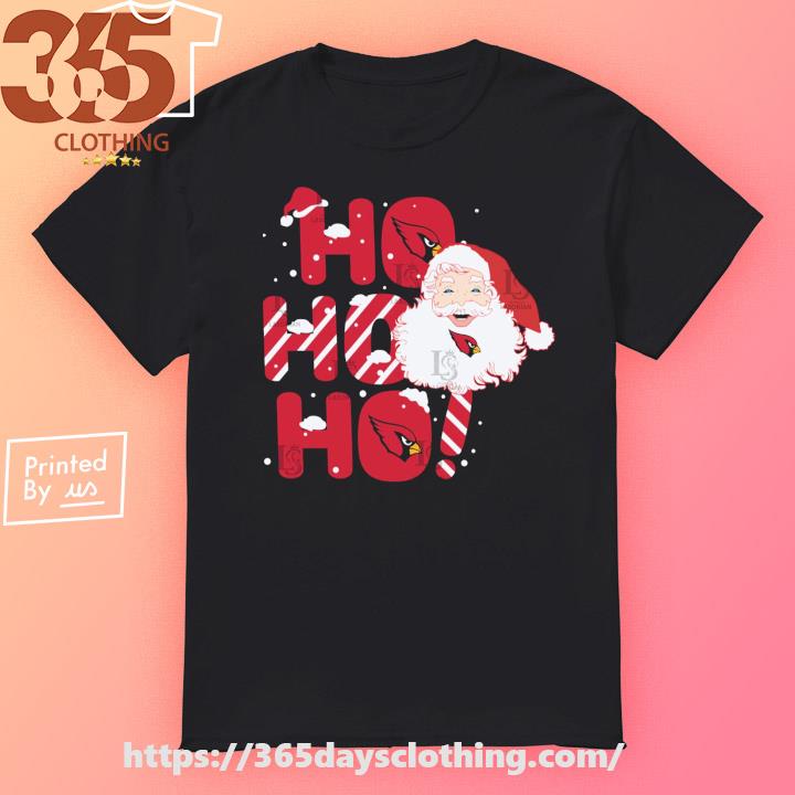 Santa Claus hohoho Arizona Cardinals 2023 Christmas T-shirt