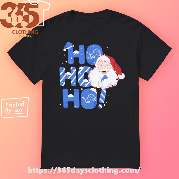 Santa Claus hohoho Detroit Lions 2023 Christmas T-shirt