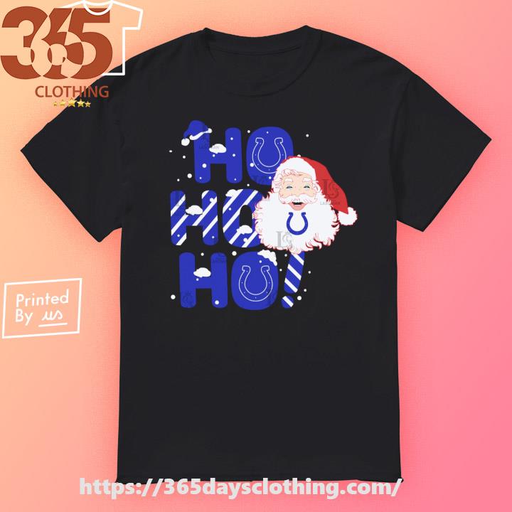 Santa Claus hohoho Indianapolis Colts 2023 Christmas T-shirt
