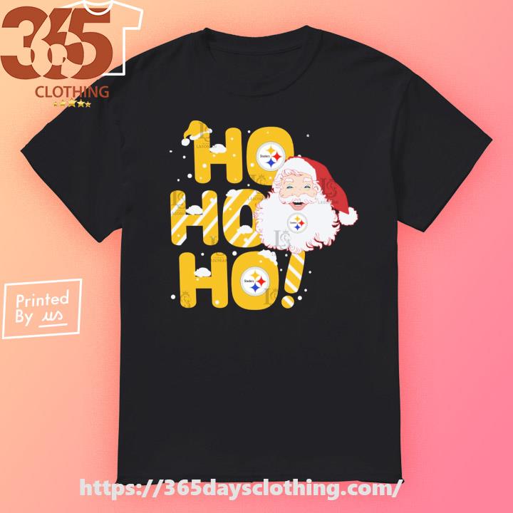 Santa Claus hohoho Pittsburgh Steelers 2023 Christmas T-shirt