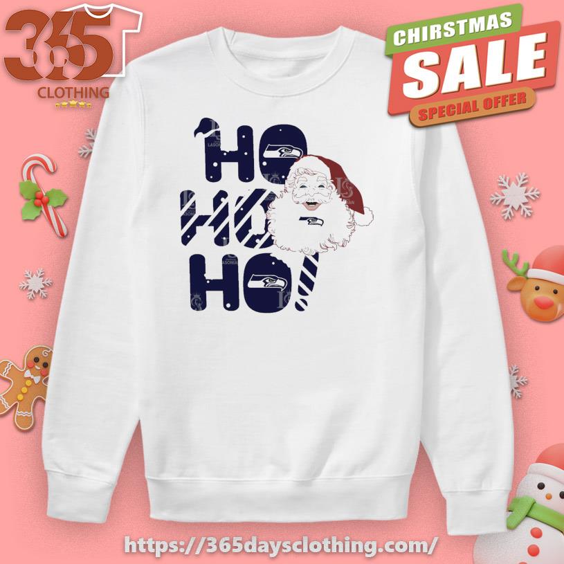 Santa Claus hohoho Seattle Seahawks 2023 Christmas T-shirt