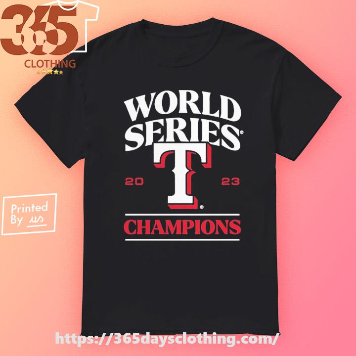 Texas Rangers 2023 World Series Champions Signature Roster Shirt