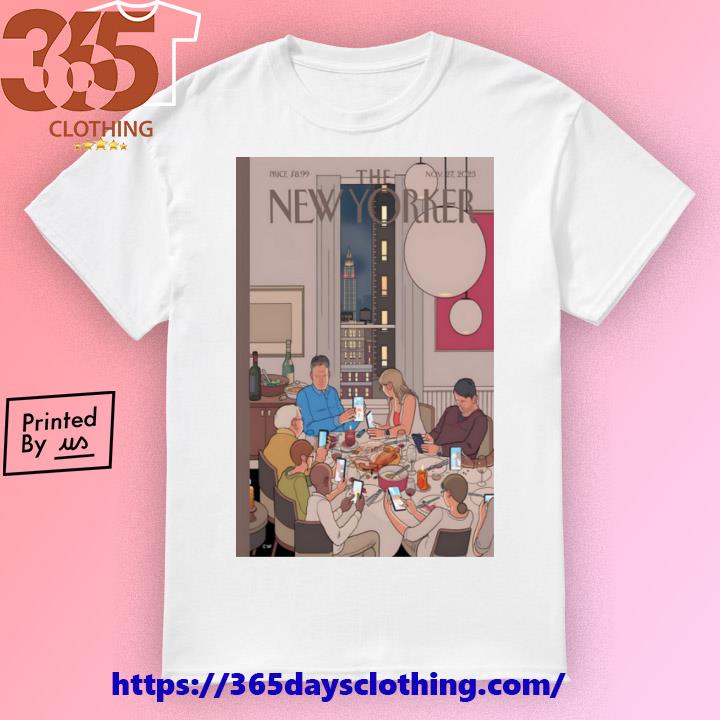 The New Yorker Nov 27, 2023 Happy Thanksgiving by Chris Ware poster T-shirt