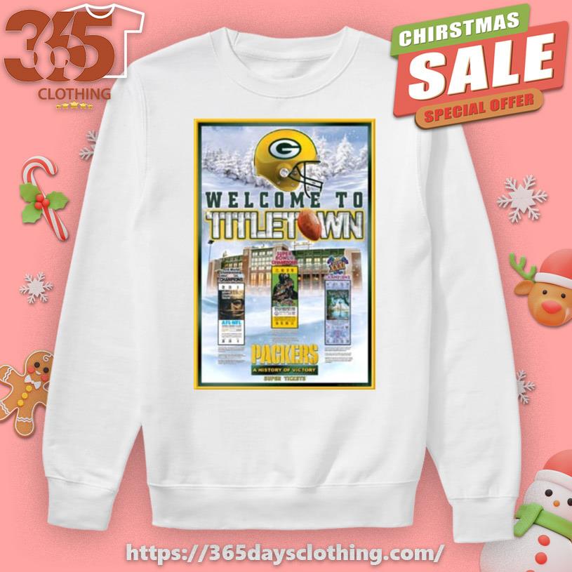 Welcome to titletown packers a history of victory poster T-shirt